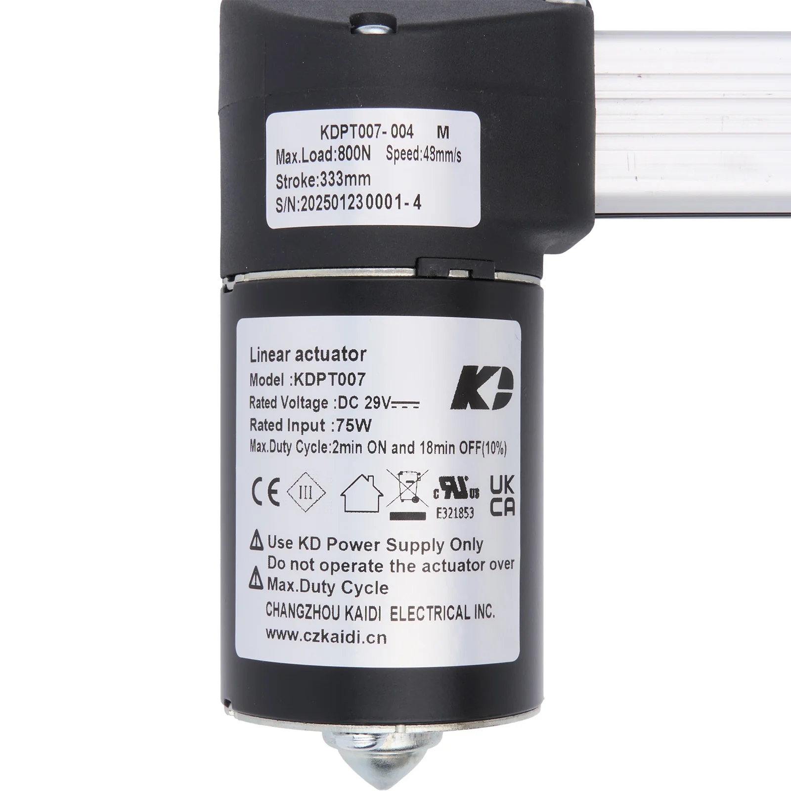KAIDI KDPT007-004 M Linear Actuator for Recliner/Lift Chair - Image 7
